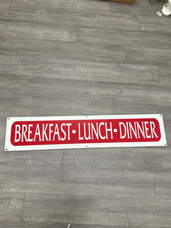 Hand-Lettered Breakfast Lunch Dinner Sign, Genoa NV, c. 1970–2000
