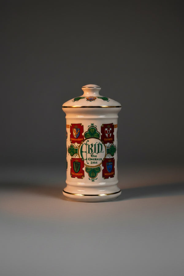 1973 Old Fitzgerald “Erin the Emerald Isle” Counties of Ireland Porcelain Bourbon Decanter