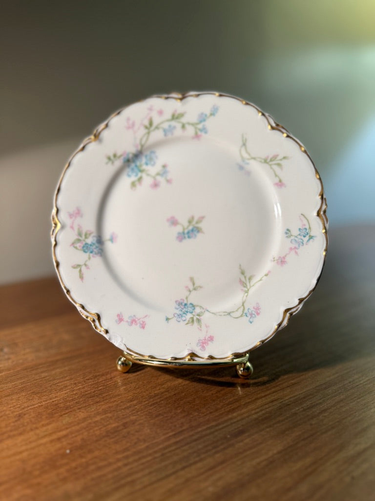 Antique Haviland Limoges Porcelain Floral Dessert Plate c.1894–1921