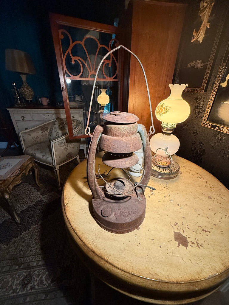 Vintage Embury No. 2 Air Pilot Kerosene Lantern, c. 1939–1953