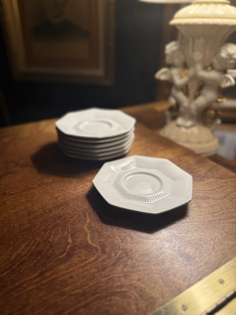 Nikko Classic Collection Saucer Set of 8 c.1950–1960 | Mid-Century Japanese Porcelain