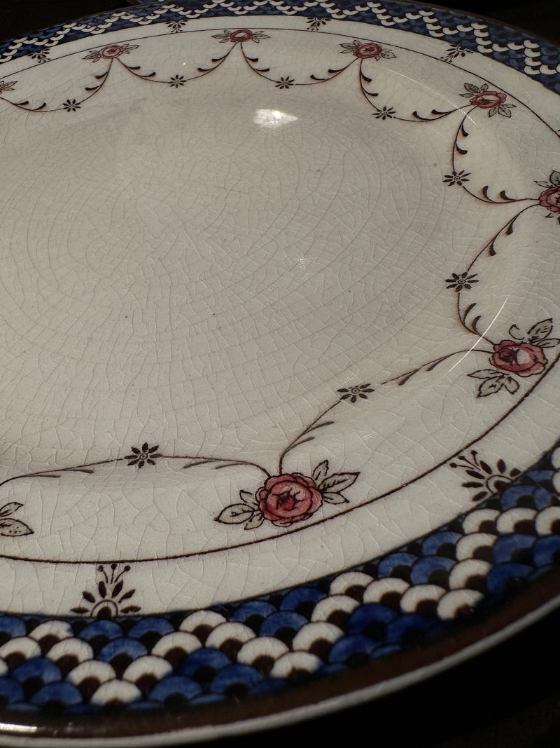 Antique Royal Doulton Exeter Plates, c. 1910s–1920s