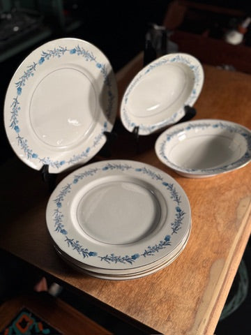Vintage Theodore Haviland Clinton Porcelain, Set of 7, c. 1936–1957