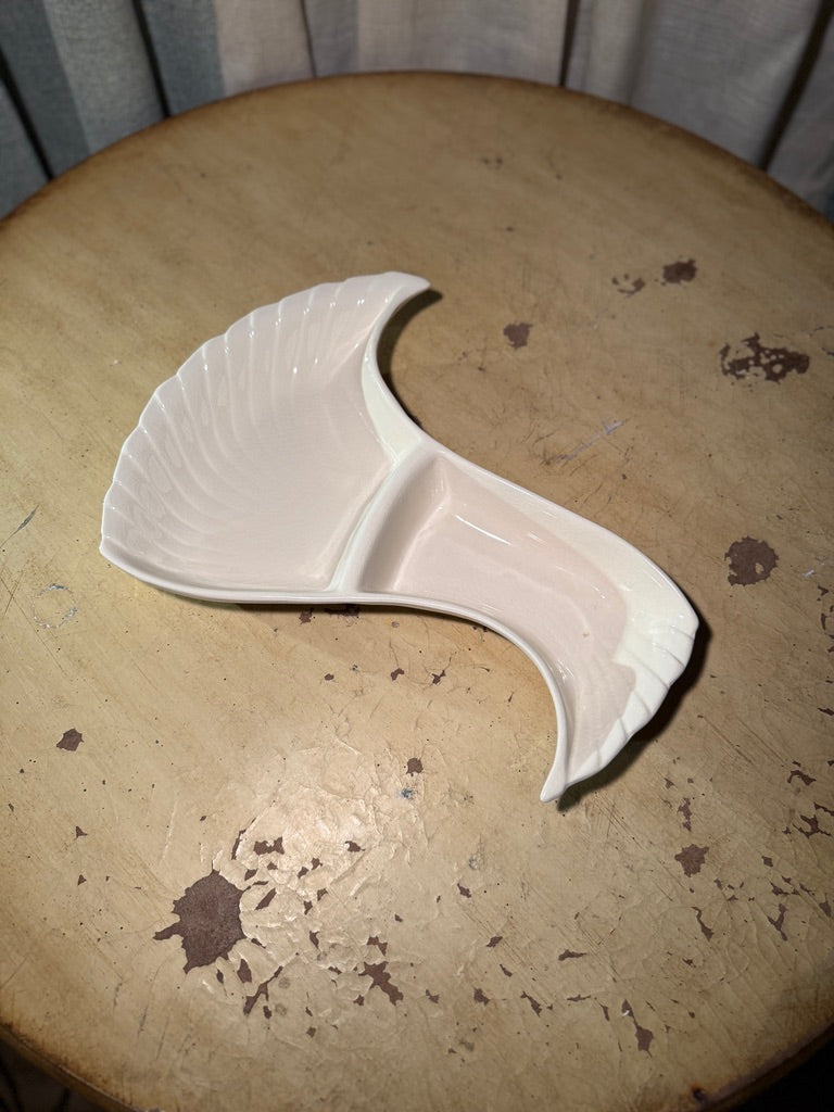 Hoenig of California Sculptural Divided Dish Mid-Century Modern Art Pottery, c. 1948–1955