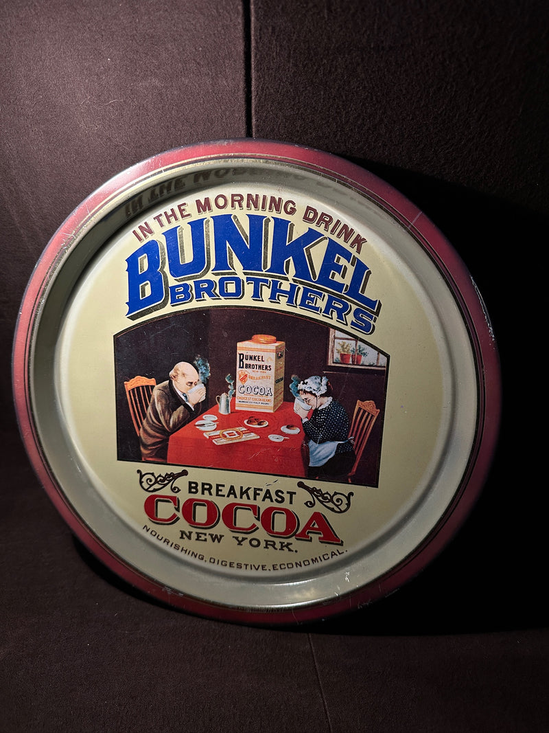 Bunkel Brothers Breakfast Cocoa Replica Advertising Tray