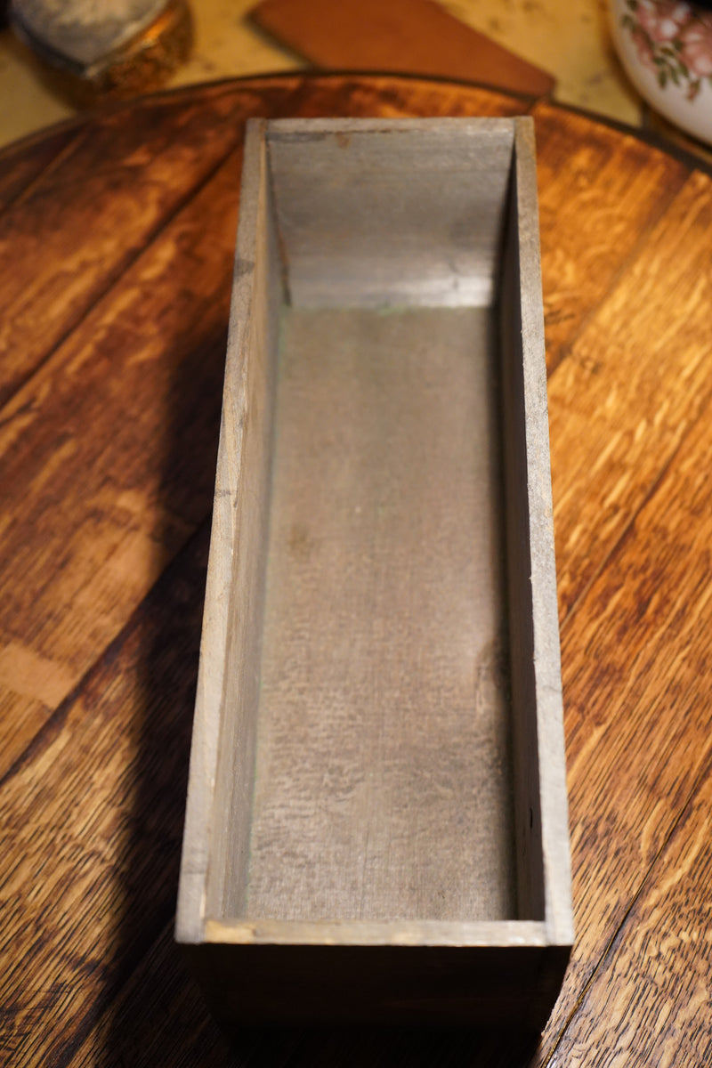 Vintage Industrial Wooden Storage Bin, c. 1920s-1940s