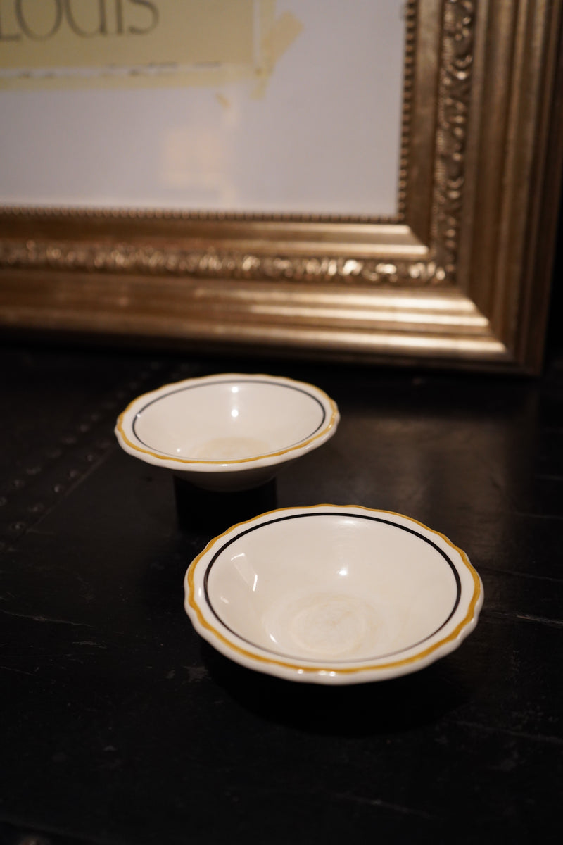Homer Laughlin Best China Fruit Bowls, Pair, c. 1960s–1970s American Restaurant Ware
