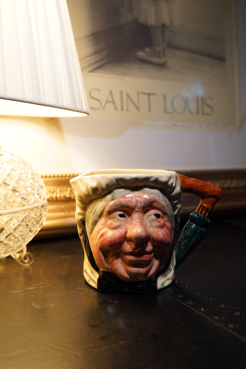 Lancasters Ltd "Sairey Gamp" Character Jug, c. 1930s–Early 1940s Hand-Painted Staffordshire