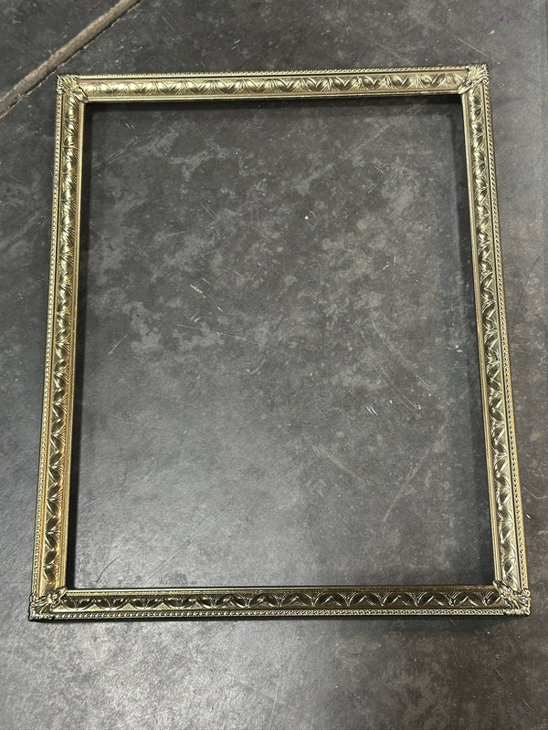 intage Ornate Gold-Tone Picture Frame with Paris Ephemera, c. 1970s–1980s