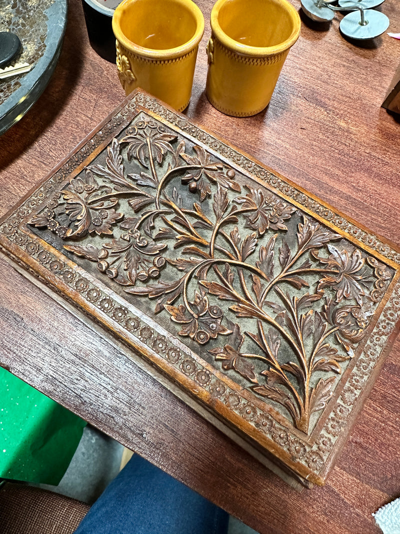 Carved Wood Box