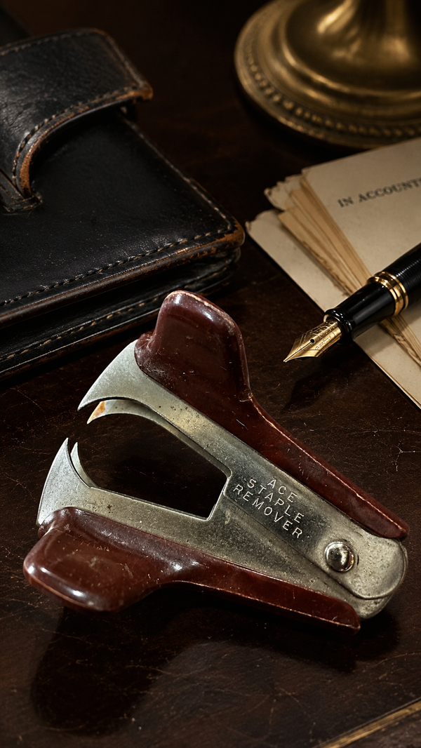 Vintage ACE No. 600 Staple Remover, c. Late 1940s | Made in U.S.A. Office Tool