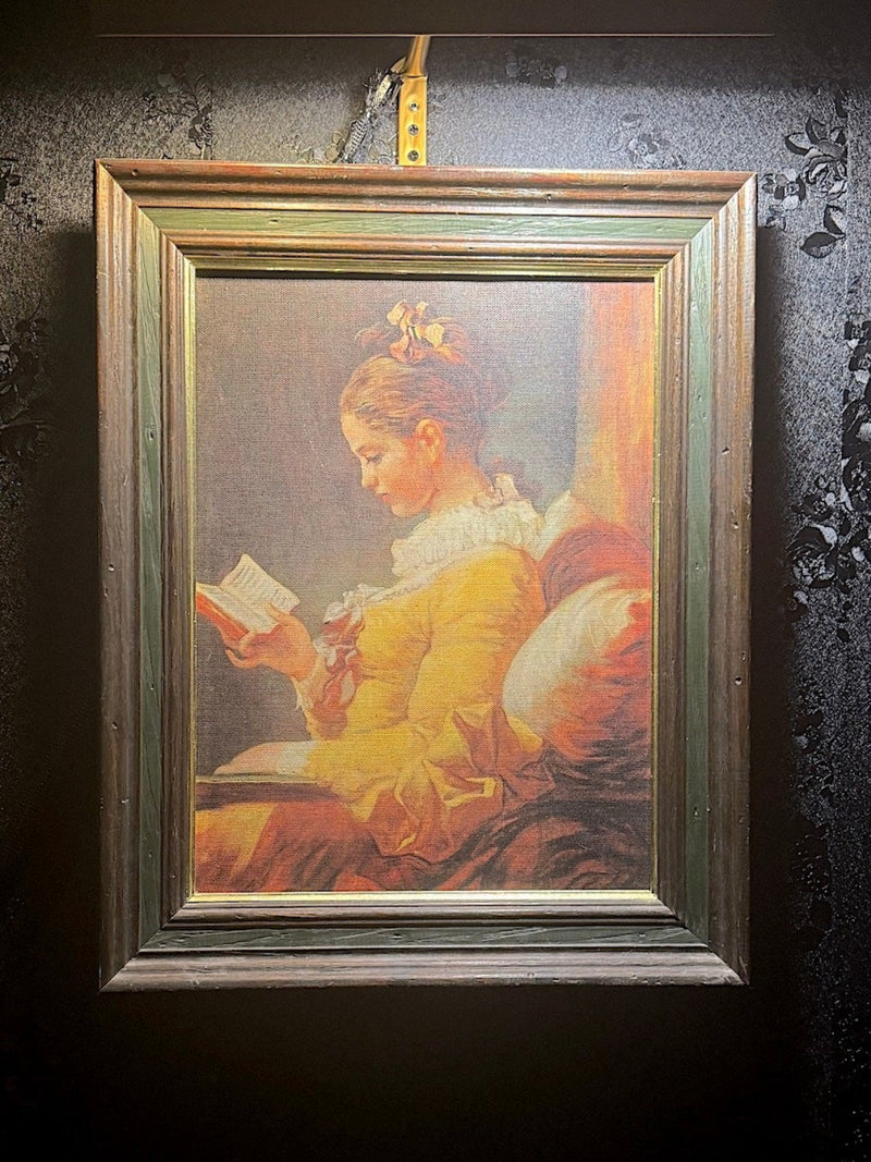 A Young Girl Reading, by Jean-Honoré Fragonard (1732–1806) Reproduction Print on Canvas