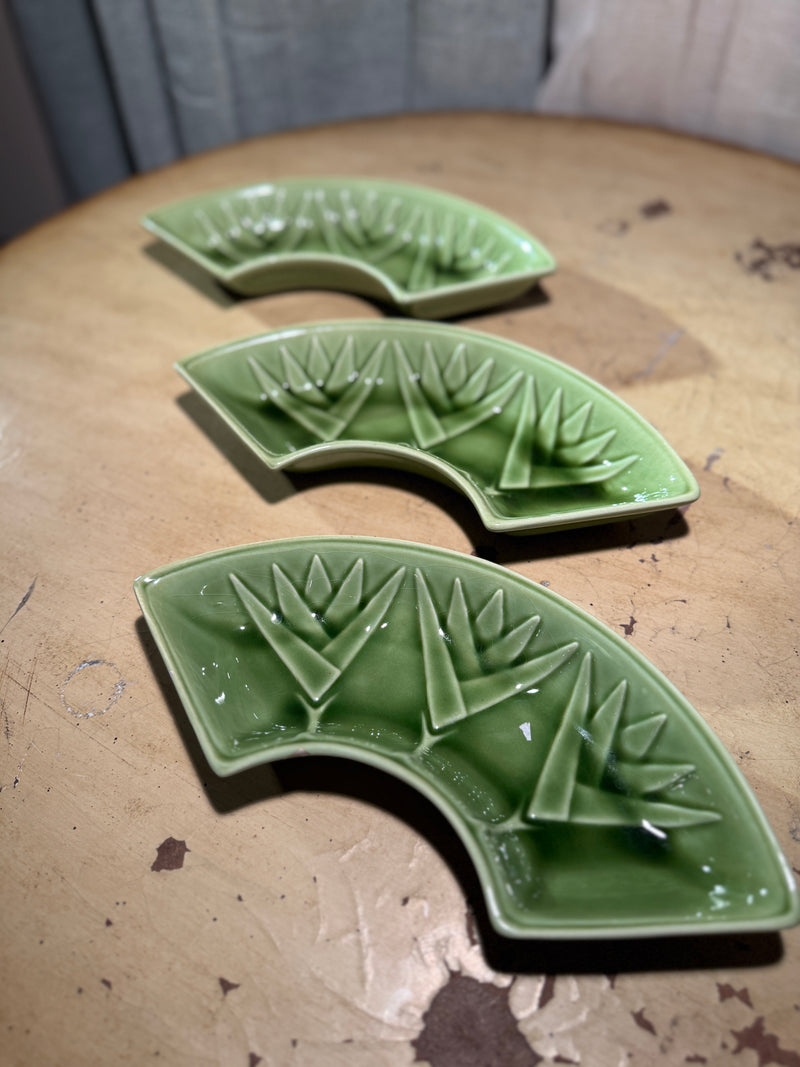 Mid-Century California Pottery Sectional Serving Tray, CALIF USA L59, c. 1950s
