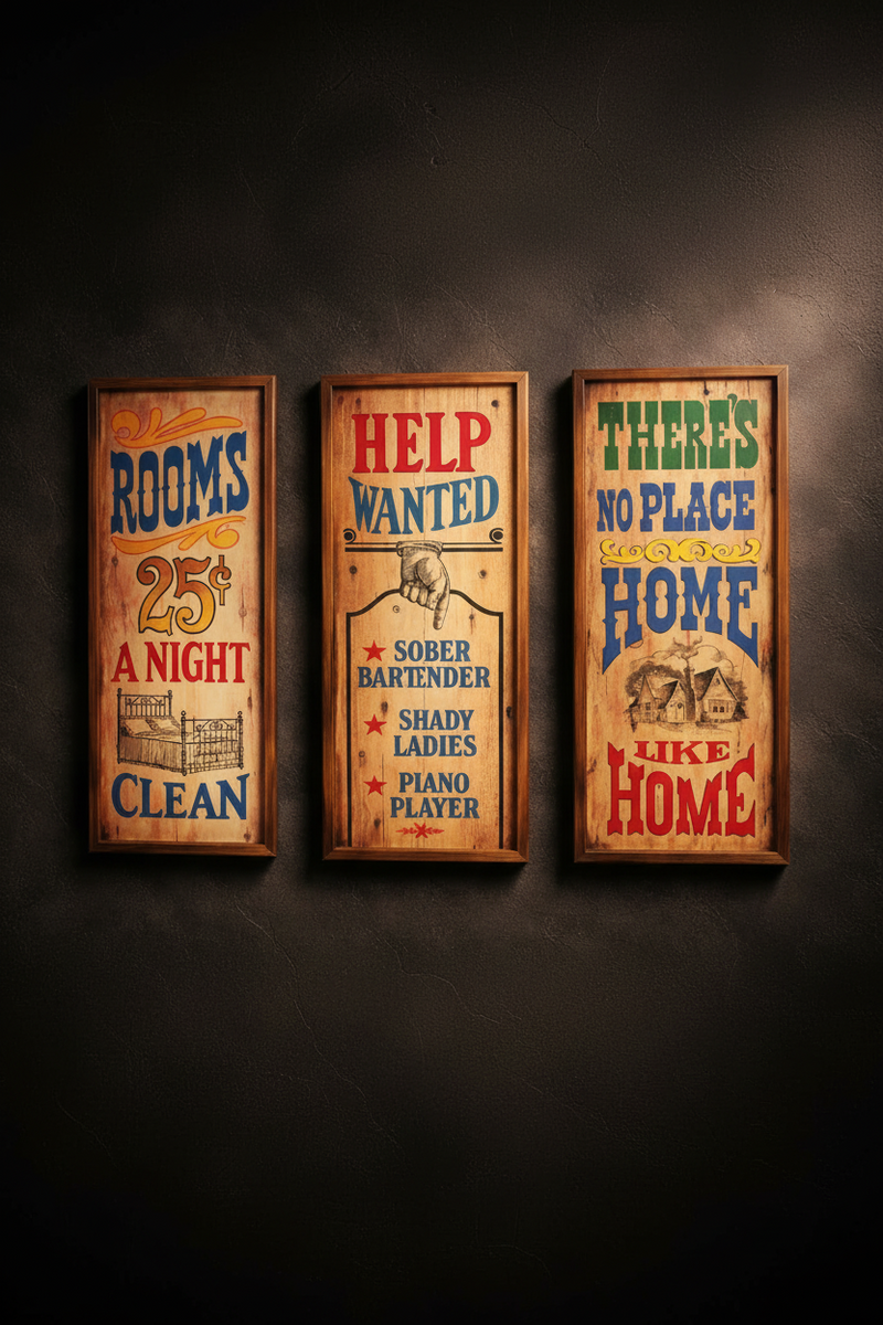 Set of 3 Vintage Americana Decorative Wall Plaques by Wallace Berrie & Co., 1973