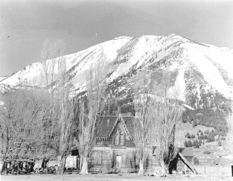 The Winters Mansion (Theodore Winters house) in Washoe Valley, Nevada, in a historical photograph. Courtesy Western Nevada Historic Photo Collection.