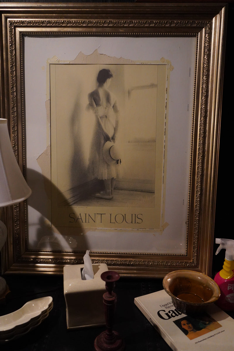Julie Anderson Signed Girl With A Hat Saint Louis Ballet Silver Image Photograph, 1983