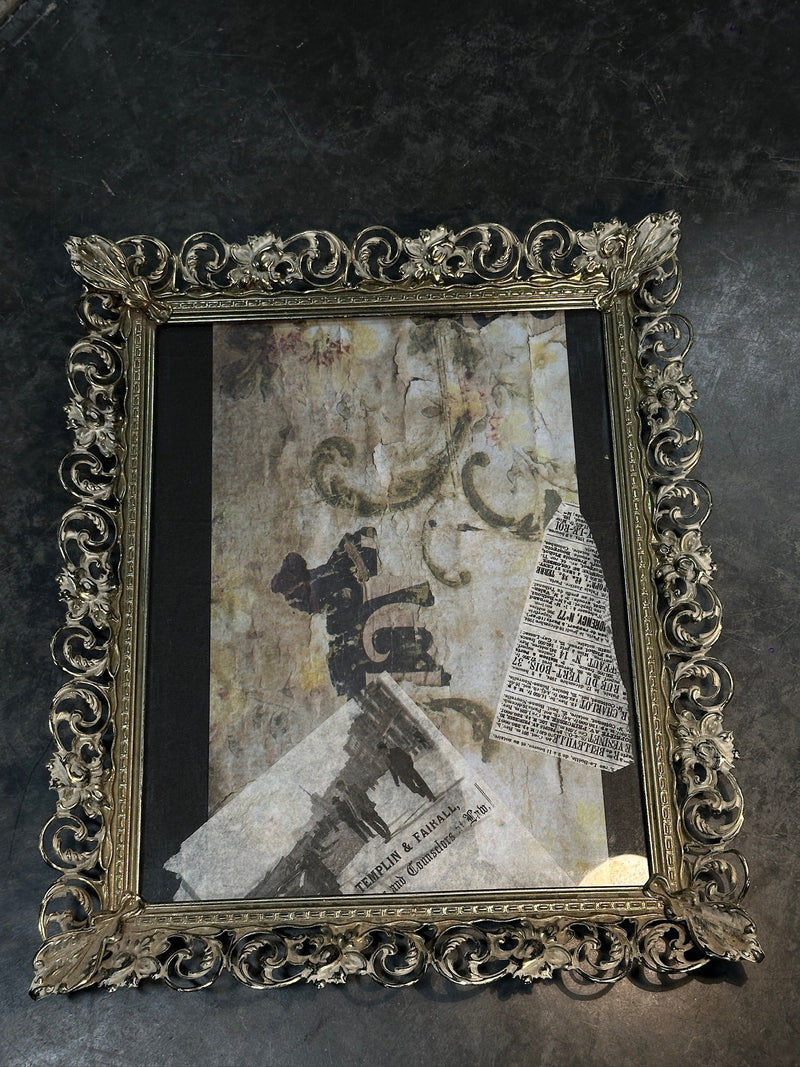 Early 20th Century Ornate Metal Picture Frame, c. 1900s–1920s