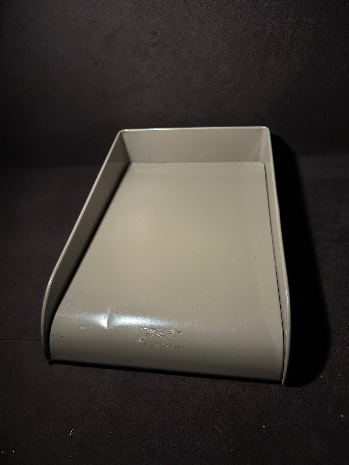 Vintage Steelmaster Streamliner Steel Desk Letter Tray, c. 1975–1995