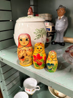 Vintage Russian Matryoshka Nesting Dolls, Made in USSR, c. 1950–1991