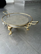 Atlantic Precision Brass Electric Food Warmer on Stand, c. 1955–1975