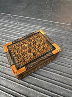 Persian Khatam Micro Mosaic Inlaid Box, Star Marquetry, c. 1920–1960