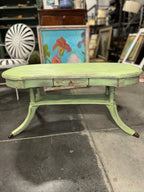 Painted Duncan Phyfe Kidney Coffee Table, Brass Paw Feet, c. 1935–1955
