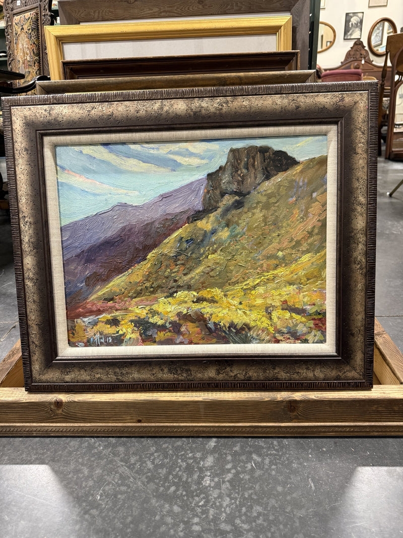 Erik Holland Nevada High Desert Plein Air Oil on Canvas, Signed, 2013