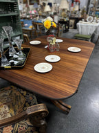 Brandt Warfield Mahogany Triple Pedestal Banquet Table, c. 1937–1950