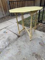 Antique Octagonal Drop Leaf Gateleg Table, Yellow Paint, c. 1900–1935