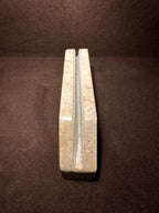 Vintage Italian Travertine Letter and Pen Desk Holder, c. 1970–1985