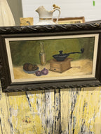 Sharon Ryker Shane Still Life with Coffee Mill, Signed Peanut, 1969