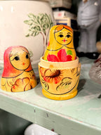 Vintage Russian Matryoshka Nesting Dolls, Made in USSR, c. 1950–1991