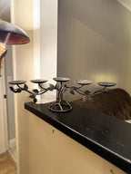 Wrought Iron Branch and Leaf Five Light Candelabra, c. 1930–1970