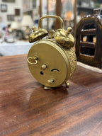 Trenkle Brass Twin Bell Wind Up Alarm Clock, West Germany, c. 1960–1980