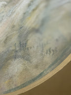 Antique Belgian Pastel Portrait of a Woman, Signed and Dated 1892