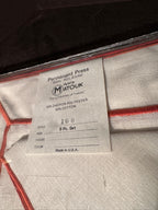 Vintage Matouk Embroidered Placemat Set of Eight, Unused, c. 1968–1985