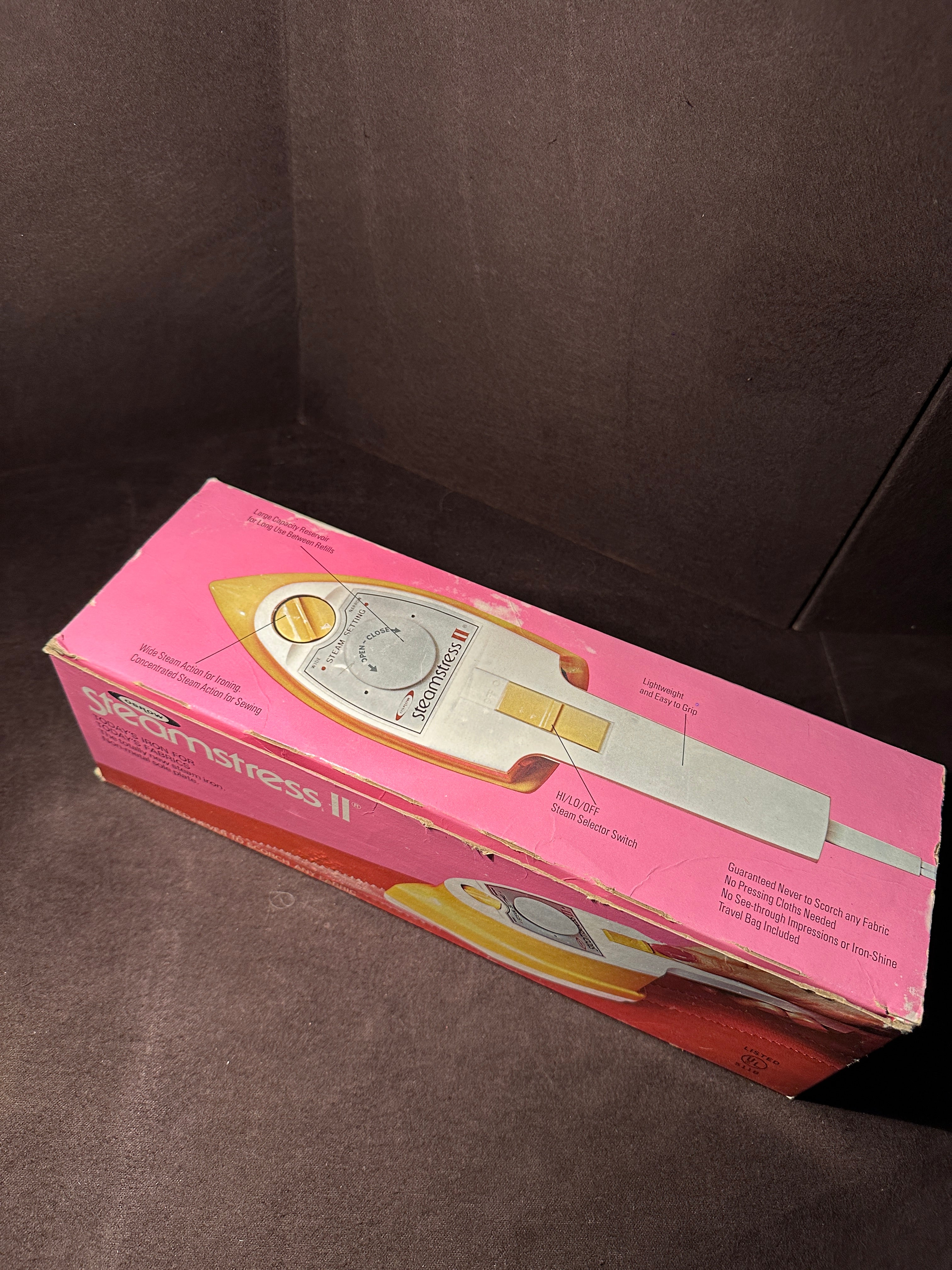 Vintage Osrow Steamstress II Sewing Steam Iron With Original Box