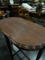 Hannahs Walnut Oval Pie Crust Occasional Table, Kenosha, c. 1920–1935