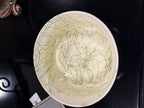 Antique Trailed Slip Lidded Crock in Green and Cream, c. 1900–1940