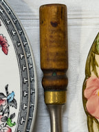 Antique Scoop with Turned Wood Handle and Brass Ferrule, c. 1890–1940