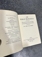 The Great Rehearsal, Carl Van Doren, Viking First Printing, 1948