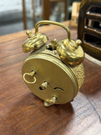 Trenkle Brass Twin Bell Wind Up Alarm Clock, West Germany, c. 1960–1980