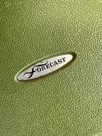 Sears Forecast Avocado Hardside Suitcase with Keys, c. 1968–1975