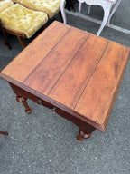 Drexel Heritage Distressed Side Table with Drawer, c. 1975–1995