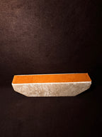 Vintage Italian Travertine Letter and Pen Desk Holder, c. 1970–1985