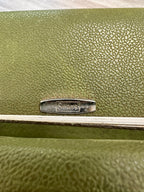Sears Forecast Avocado Hardside Suitcase with Keys, c. 1968–1975