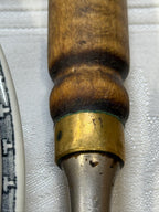 Antique Scoop with Turned Wood Handle and Brass Ferrule, c. 1890–1940