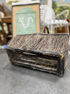 Antique Brushwood Gathering Basket with Branch Handle, c. 1890–1930