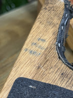 Vintage Leather Bound Quartersawn Oak Boot Jack, c. 1925–1965