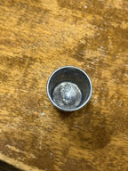 Antique Hand-Punched Thimble, Lappet Border, Size 9, c. 1830–1890